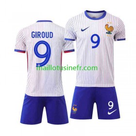 Maillot de Foot France Olivier Giroud 9 Extérieur UEFA EURO 2024 - Enfant
